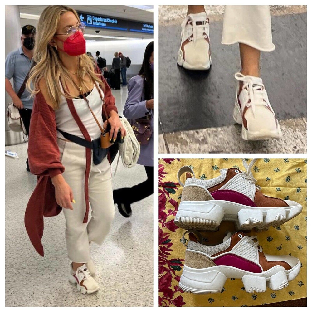 Givenchy Jag Leather Trainers EU 38 -- kate hudson style